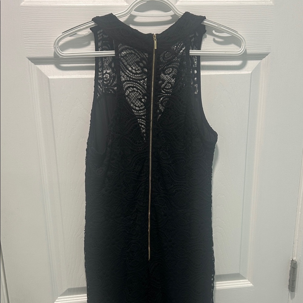 Bebe Black Lace Sexy Jumpsuit A2 - Picture 6 of 6